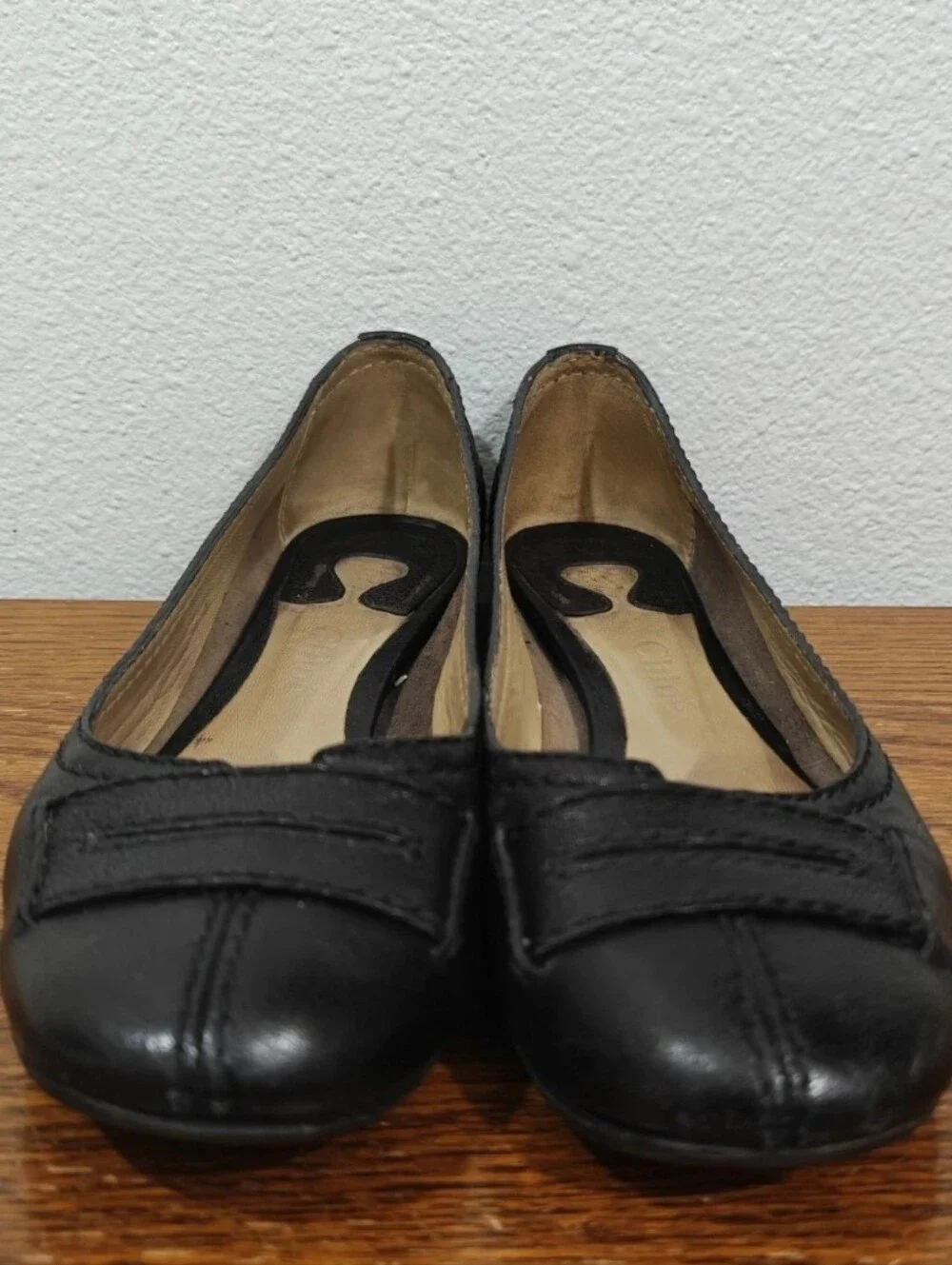 Chloe Black Ballet Flats Leather EU 38 US 7.5 Classic Chloé - Picture 2 of 11